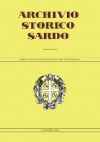Archivio Storico Sardo - Volume n. XXXVI - Deputazione di Storia Patria per la Sardegna 
